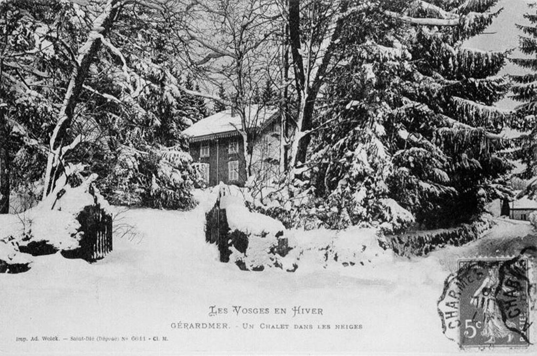 1925 - Les Vosges en hiver - Le chalet de Warren sous la neige