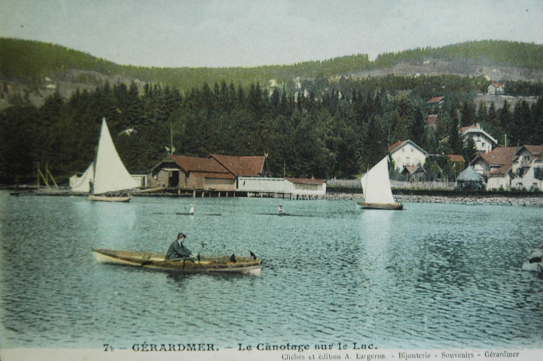 1930 - Canotage sur le lac de Gérardmer - Carte postale
