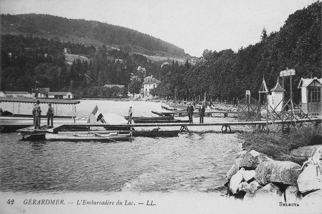 1930 - Embarcadère du lac - Carte postale Selecta